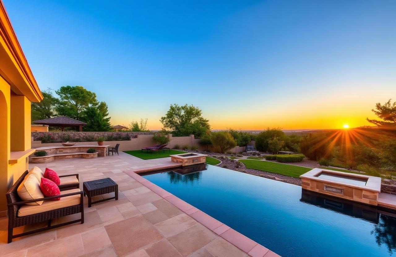 Pool & patio of 1408 Vista Canyon Drive